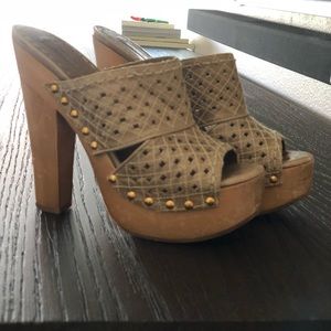 Prada mule platform sandals